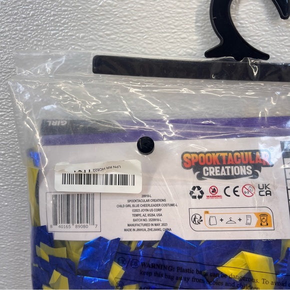 NWT Blue Cheerleader Costume - Child SIZE L(10-12) - Picture 10 of 12